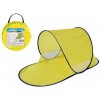Teddies Stan plážový s UV filtrom 140x70x62cm samorozkladací polyester/kov ovál žltý v látkovej tašk 00110022