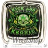 WeedShop Sklenený hranatý popolník - Cannabis Skull Varianty: Wake and Bake