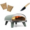 SET pizza pec na plyn PIANA GAZ zelená + papierové tácky + krájač ZiiPa