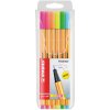 Sada linerov STABILO Point 88 neon 88/6S
