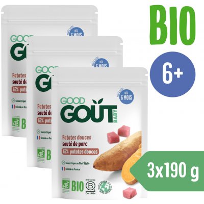 Good Gout BIO Batáty s bravčovým mäsom 3x 190 g