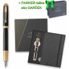 Parker 1502/3191646 IM Premium Black GT plniace pero darčeková súprava so zápisníkom