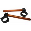 ACCOSSATO Pair of raised clip-on ACCOSSATO CP004 +10 mm 10 degrees inclination, orange