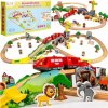 OBROVSKÁ DREVENÁ VLÁČIKODRÁHA + PUZZLE