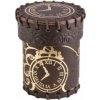 Q-Workshop Steampunk Brown & Golden Leather Dice Cup (+ 2 kostky)
