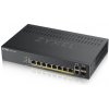 Zyxel GS1920-8HPV2 10-port Smart Managed PoE Switch Switch, 8x gigabit RJ45, 2x gigabit RJ45/SFP, 130W pre PoE