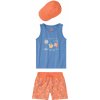 Lupilu chlapčenská bavlnená súprava, 3-dielna oranžová/modrá