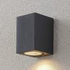 Nástenné bodové svietidlo Lucande Lavina, 10 cm, antracit, GU10, 1 svetlo. - 9969112