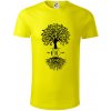 Narodeninový strom 60 - Tričko z organickej bavlny - 3XL ( Citrónová )