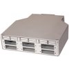 XtendLan mini rozvadeč na DIN lištu, 6x SC duplex, 4 vstupní otvory, krytka