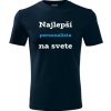 Tmavomodré tričko najlepší personalista na svete - tričko pre personalistu M