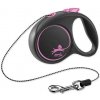 Vodítko FLEXI Black Design lanko ružové XS - 3 m 1 ks