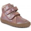Froddo barefoot zimné kotníkové topánky kožíšek pink shine