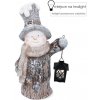 Dekorácia snehuliak s lampášom 46cm