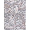 Dywany Łuszczów Kusový koberec Sion Sisal Waves 2836 ecru/blue/pink – na von aj na doma - 140x190 cm Viacfarebná