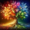 Diamantový obraz Farebný strom života