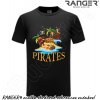 Tričko RANGER® - motív PIRATES Čierna XXL