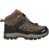 Detské trekingové topánky CMP RIGEL MID - 32, Khaki, TREKKING