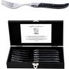 LAGUIOLE Luxury vidličky 6 ks, rukojeť černý eben