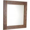 SAPHO - BRAND zrkadlo v drevenom ráme 800x800, morený smrek BA051S