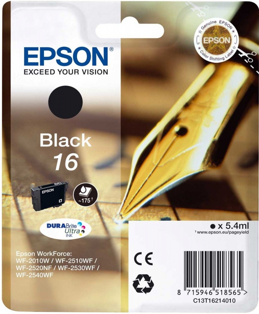 Epson 16 Black - originálny