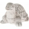 Záhradná dekorácia Korytnačka, betón, 11,5 x 7,5 x 8,5 cm, sivá