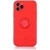 SES Silikónový ochranný obal s držiakom na prst pre Apple iPhone 7 - červený 11003