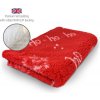 DRYBED Premium Vet Bed XMAS Ho-Ho-Ho červený 150 x 100 cm