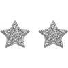 Hot Diamonds strieborné náušnice Hviezdičky Silver Whisper SWE002