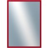 DANTIK - Zrkadlo v rámu, rozmer s rámom 50x70 cm z lišty PERLA červená lesklá (2878)