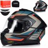 MOTOCYKLOVÁ PRILBA LS2 FF808 STREAM II systém Pinlock blenda Road Matt Black