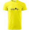 EKG basketbal tričko citrónová