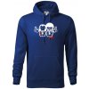 PF - Postavičky - Mikina pánska Cape s kapucňou - 3XL ( Kráľovská modrá )