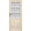 Interiérové dvere masívne Lugano 6S presklené 60 P borovica