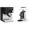 Rancilio Silvia E, black + Rocket Espresso SPLUGA, chrome