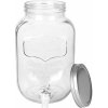 Sklenená dóza s vrchnákom a kohútikom Griffo 4l