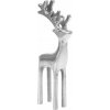 SOB strieborný kovový parohy figúrka dekorácia 14 cm