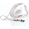 Flexi Vodítko Glam Composition S pásek 3m Pearl White