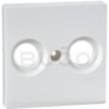 Schneider Electric Merten M-Elegance - Krytka zásuvky R/TV+SAT Polar White