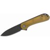 Vega CIVIVI C907A-5 Elementum vreckový nôž 7,5 cm, Black Stonewash, priesvitná žltá, ultem