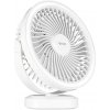 Vayox LED nabíjací stolný ventilátor s LED svetlom 3W/5V USB 2400 mAh biely BX0059 + záruka 3 roky zadarmo + záruka 3 roky zadarmo