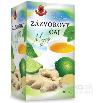 HERBEX Premium ZÁZVOROVÝ ČAJ Mojito bylinný čaj 20x2 g