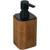 Wenko | WENKO 26102100 - Dávkovač na mydlo SERRO 7,5x16,5 cm hnedý/čierny | WE0174