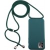 VSETKONAMOBIL 27778 ROPE Kryt so šnúrkou Apple iPhone 11 Pro Max tmavozelený