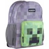 Batoh Školský - Minecraft Creeper - šedá, 40 x 30 x 13 cm
