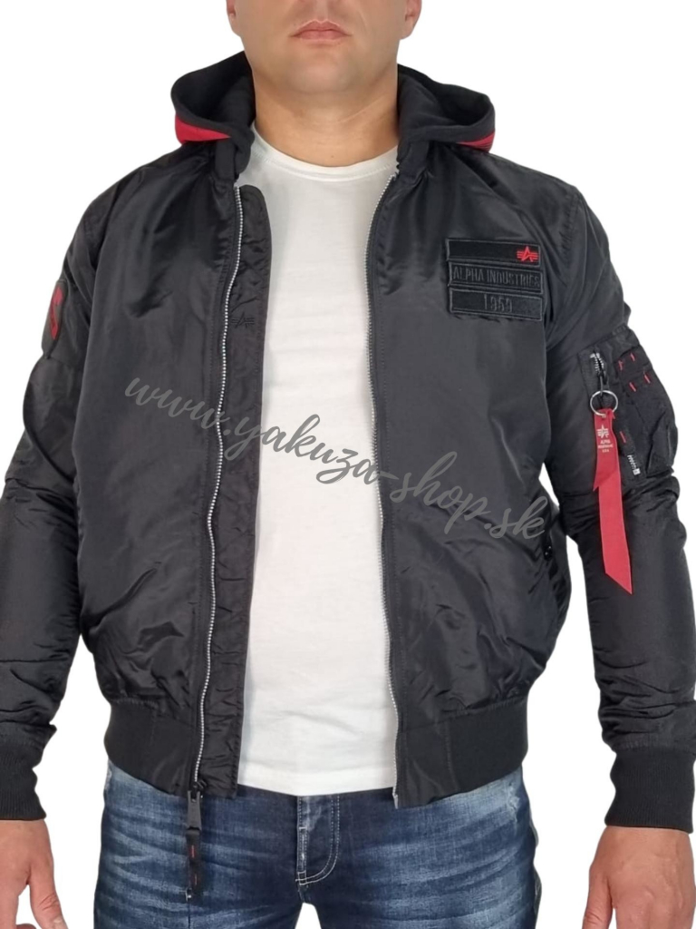 Alpha Industries MA-1 TT hood Custom black