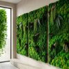 Machový obraz, machová stena na mieru so stabilizovaným machom a rastlinami