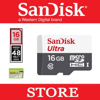 SanDisk microSDHC 16GB Ultra UHS-I SDSQUNB-016G-GN3MN