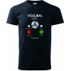 Volejbal volá - Klasické pánske tričko vyššej gramáže - L ( Tmavomodrá (veľmi tmavá - skoro čierna) )