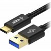 Dátový kábel AlzaPower AluCore USB-C 3.2 Gen 1, 0.5m čierny (APW-CBTC0070B)